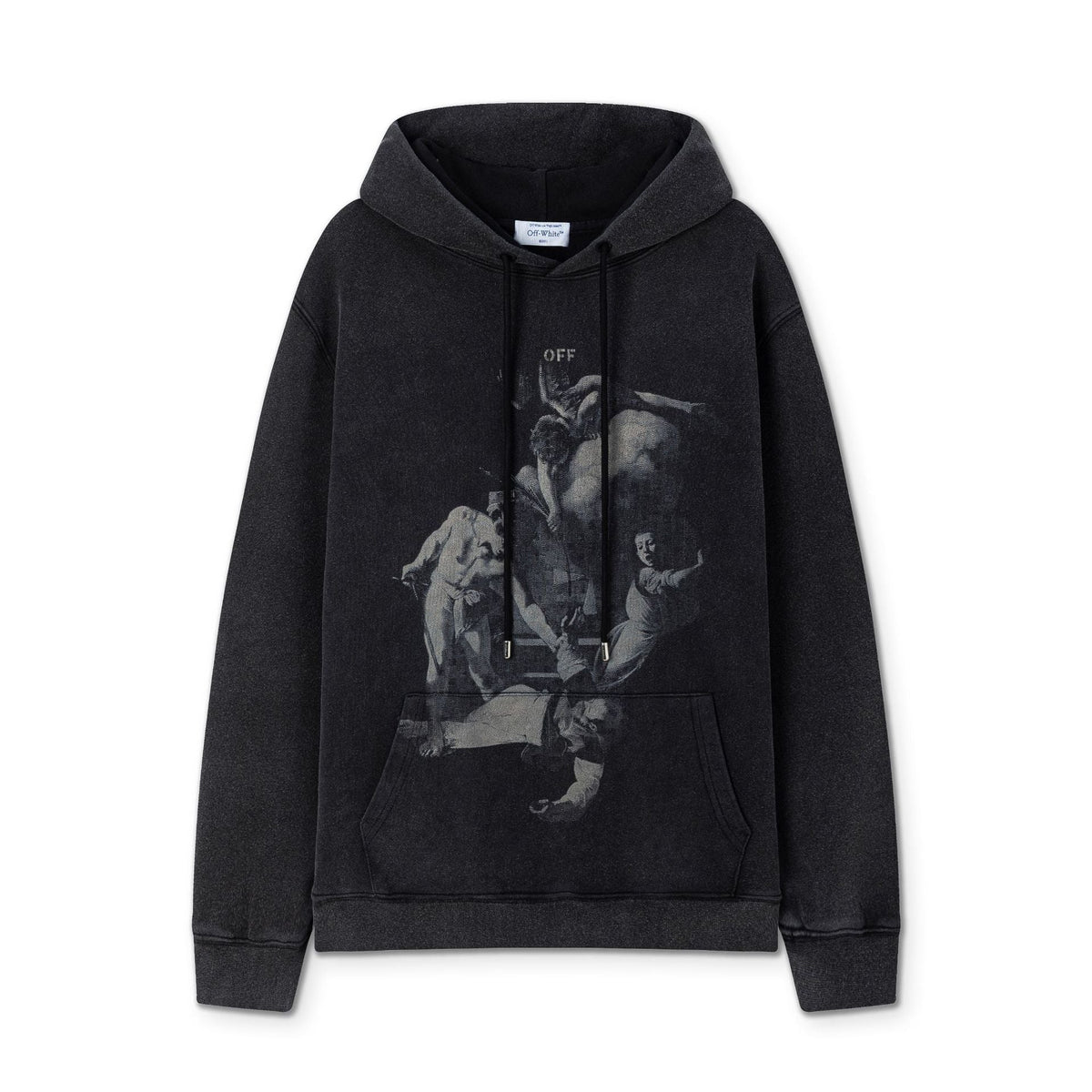 Off White hoodie Angel Portrait Oil Painting Pullover Hood