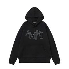 Amiri Hoodie AMI Patch Embroidered Letter Pattern Hooded Sweater