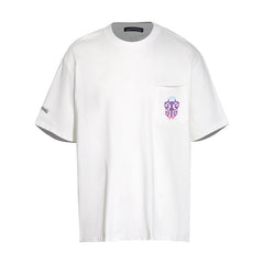 CHH Heart T Shirts Chrome Heart Croix Summer Short Sleeve Hip Hop Half Sleeve T-Shirt