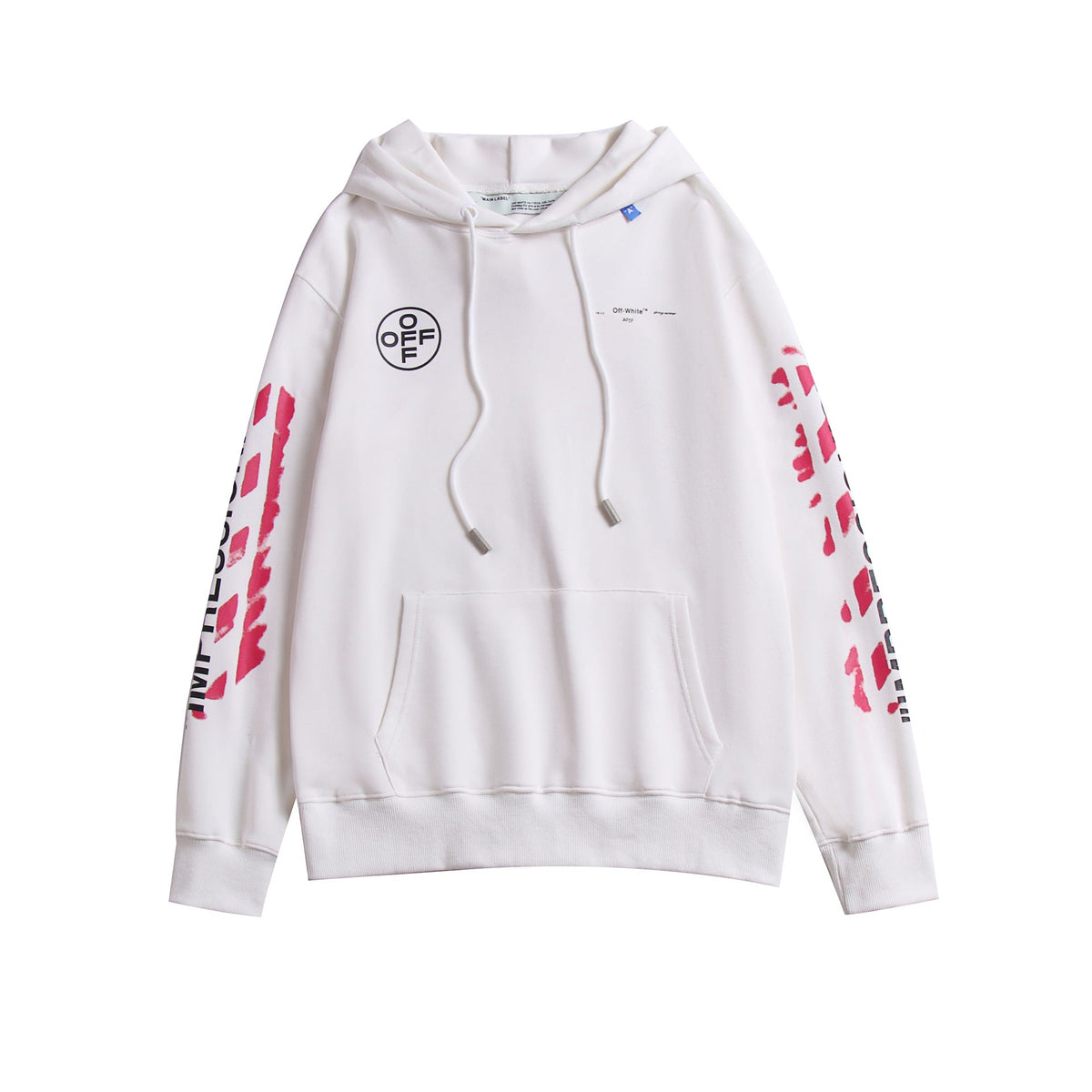 OW Classic 99 Pink Digital Arrow Hooded Sweater