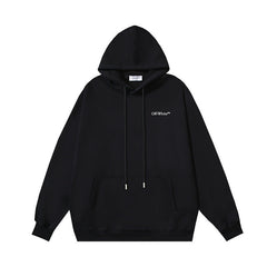 OW audio speaker arrow pattern pullover hooded sweater
