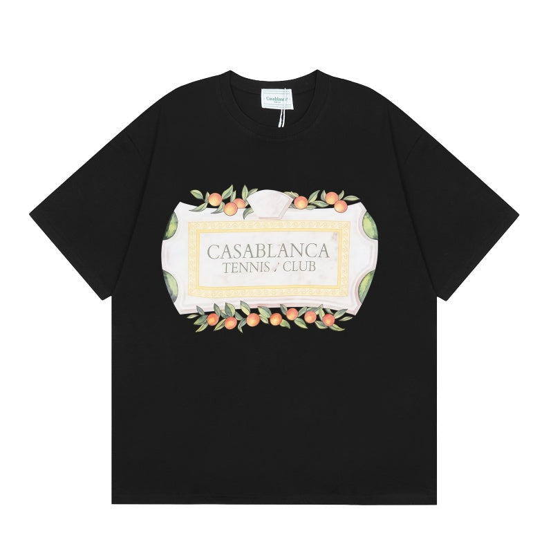 Casablanca T SHIRTS High-quality pure cotton streetwear