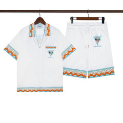 Casablanca Beach Shirt & Shorts Set Casual Summer Vacation/Travel Wear (Sold Separately)