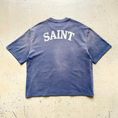 Unisex Vintage T Shirts SAINT MICHAEL La Lumi¨¨re (French for The Light) Limited Edition. Features heavyweight 320g fabric (post-wash weight) that matches the original specifications, along with vintage-style single-stitch and blind stitch (top-