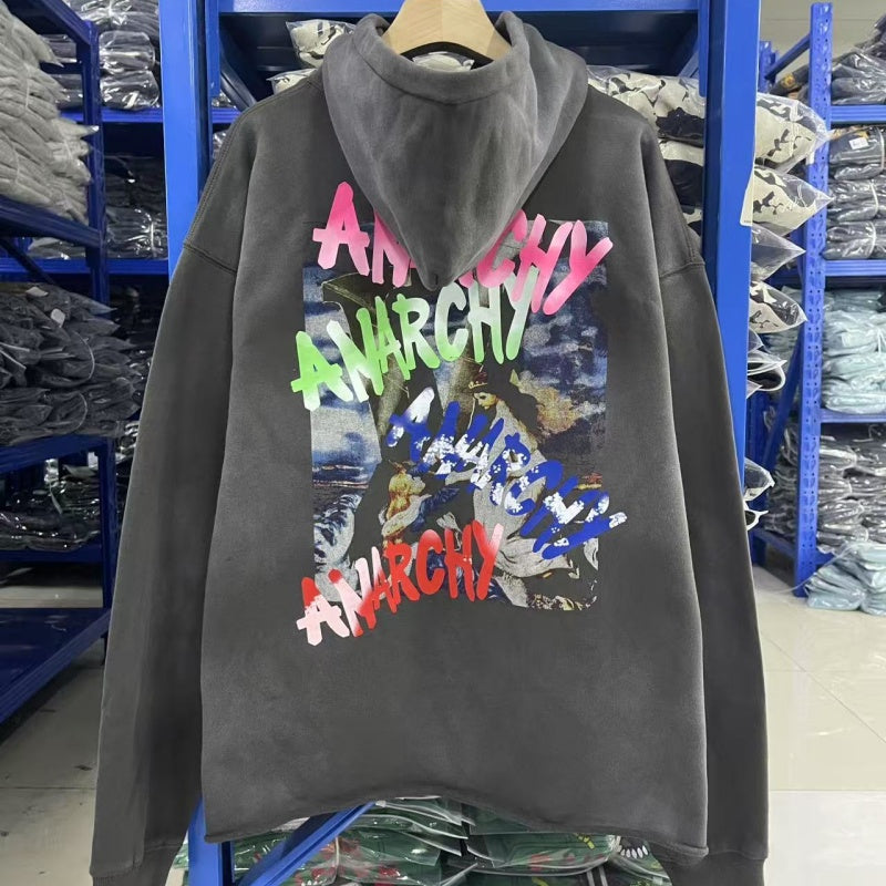 Saint Michael hoodie with printed design - fashionable