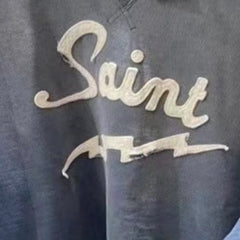 Saint Michael Printed Cotton Sweatshirt