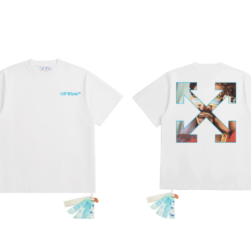 OFF WHITE T SHITRS High-quality 100% pure cotton streetwear