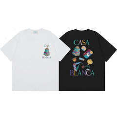 Casablanca T SHIRTS High-quality pure cotton streetwear