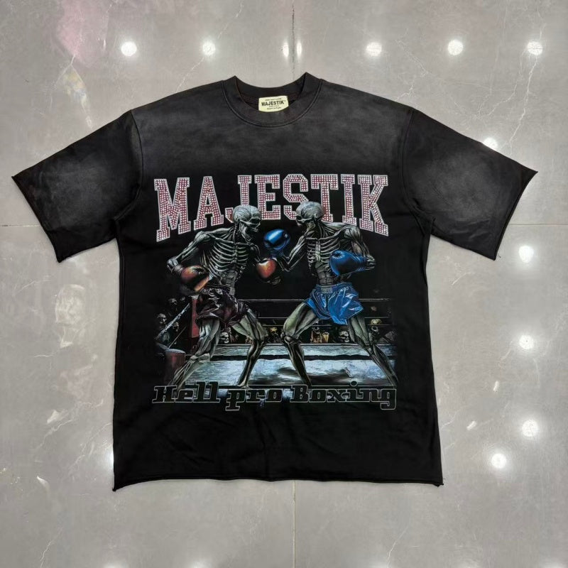 MAJESTIK T Shirts Loose fit 100% cotton