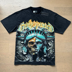Godspeed T Shirts statue of Liberty 100% pure cotton 260g fabric