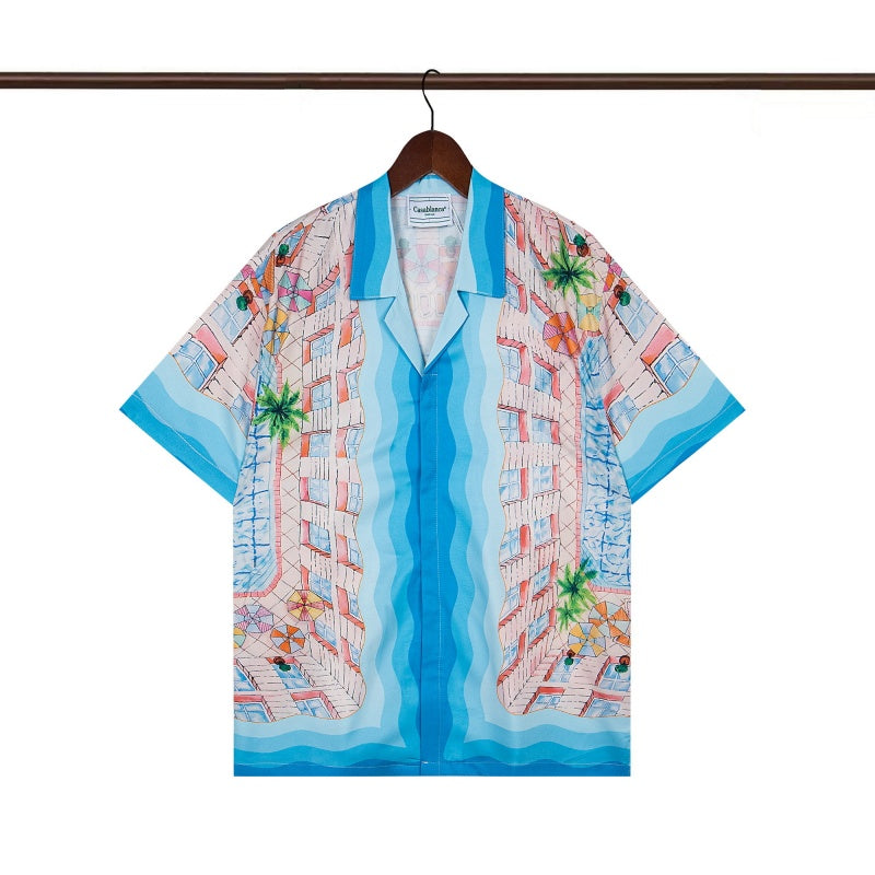 Casablanca Beach Shirt & Shorts Set Casual Summer Vacation/Travel Wear (Sold Separately)