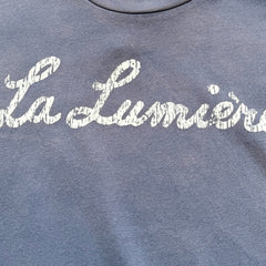 Unisex Vintage T Shirts SAINT MICHAEL La Lumi¨¨re (French for The Light) Limited Edition. Features heavyweight 320g fabric (post-wash weight) that matches the original specifications, along with vintage-style single-stitch and blind stitch (top-