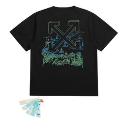 OFF WHITE T SHITRS High-quality 100% pure cotton streetwear