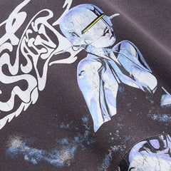 Saint Michael Printed Cotton Sweatshirt