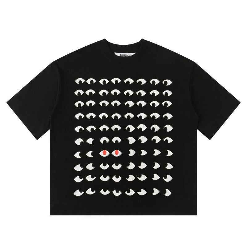 HOUSE OF ERRORS T Shirts High-quality pure cotton "Big Eye" high-street apparel 240g Double-Yarn Cotton