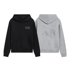 Amiri Hoodie Purple-outlined font