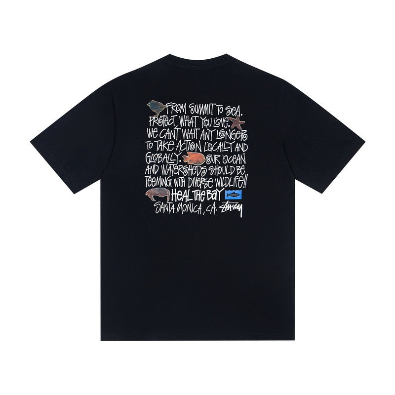 Stussy T shirts High-quality 260g pure cotton double yarn fabric