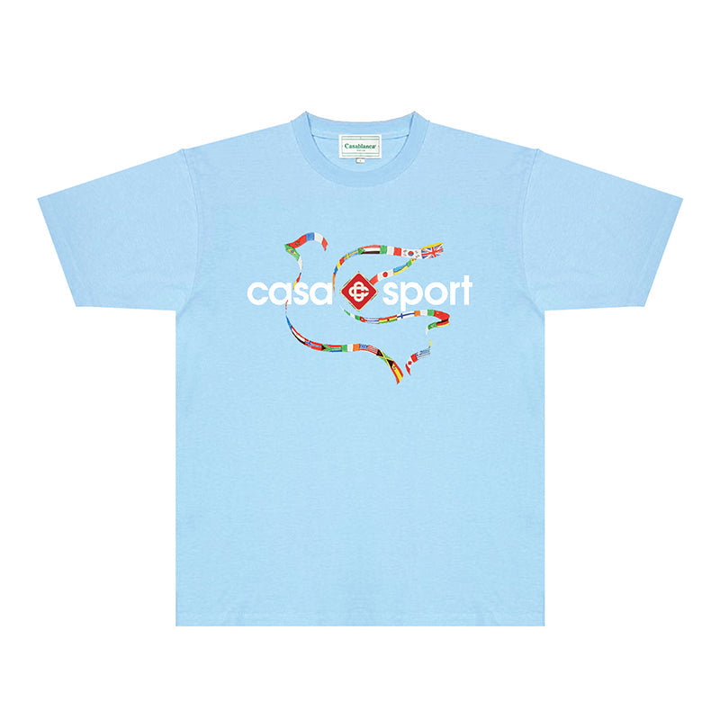 Casablanca T Shirts Street High-quality pure cotton