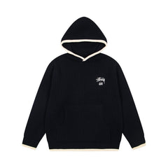 Stussy Sweater High-quality knitwear for autumn winter Hooded sweater Loose fit