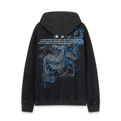 Off White hoodie pocket letter portrait pattern pullover
