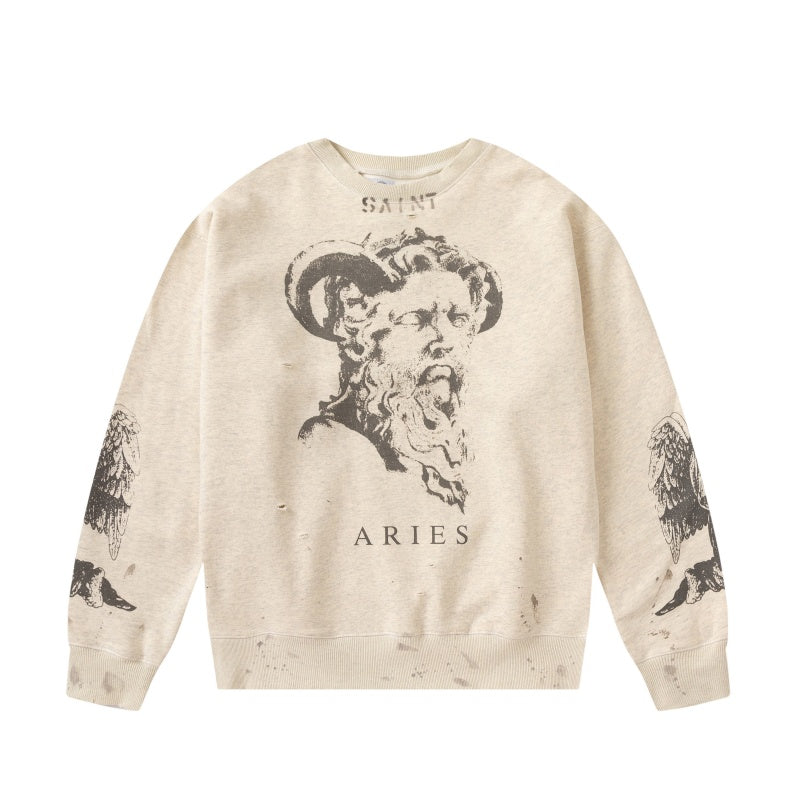 Saint Michael Printed Cotton Sweatshirt