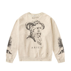 Saint Michael Printed Cotton Sweatshirt