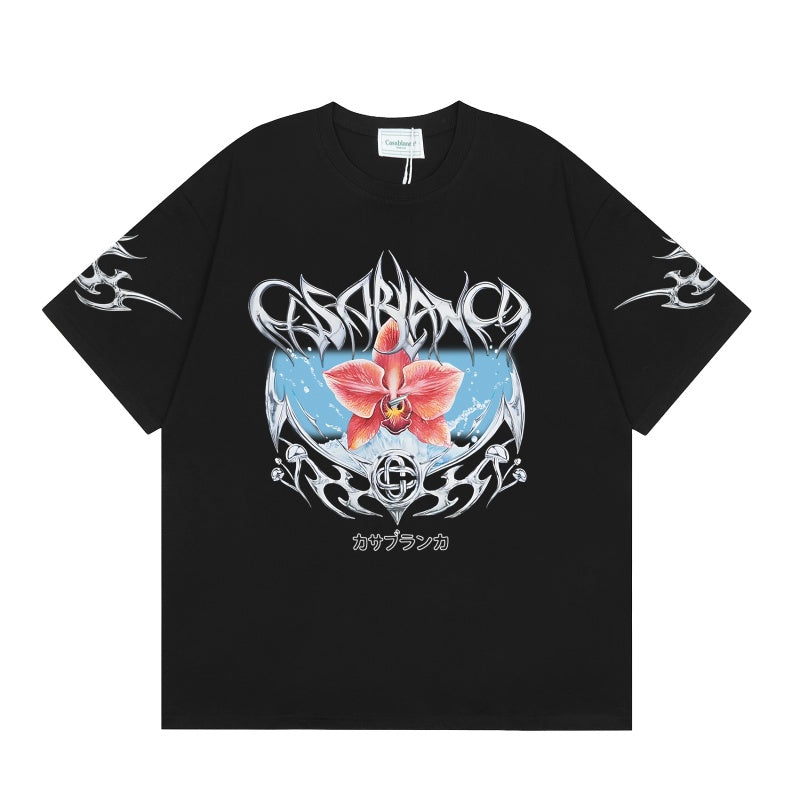 Casablanca T SHIRTS High-quality pure cotton streetwear