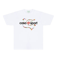 Casablanca T Shirts Street High-quality pure cotton