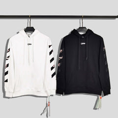 Off White hoodie Angel Wings Arrow Pattern Pullover Hood