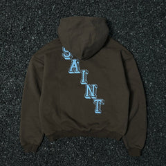 Unisex Vintage HoodieLittle Angel Exclusive ¨C Vintage American-style hooded sweatshirt featuring a washed, distressed finish, handcrafted distressing details, a brushed texture, and a fleece-lined interior.