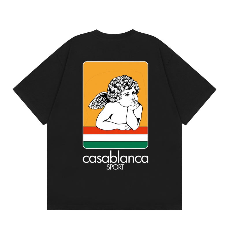 Casablanca T SHIRTS High-quality pure cotton streetwear