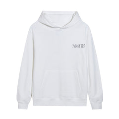 Amiri Hoodie Italic lettering intertwined with floral motifs