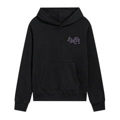 Amiri Hoodie Purple-outlined font