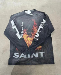 Saint Michael long sleeve shirts Premium-quality pure cotton streetwear for autumn
