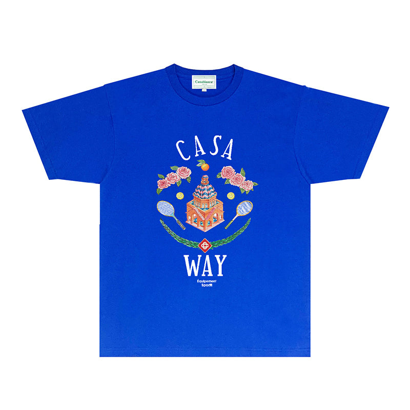 Casablanca T Shirts Street High-quality pure cotton