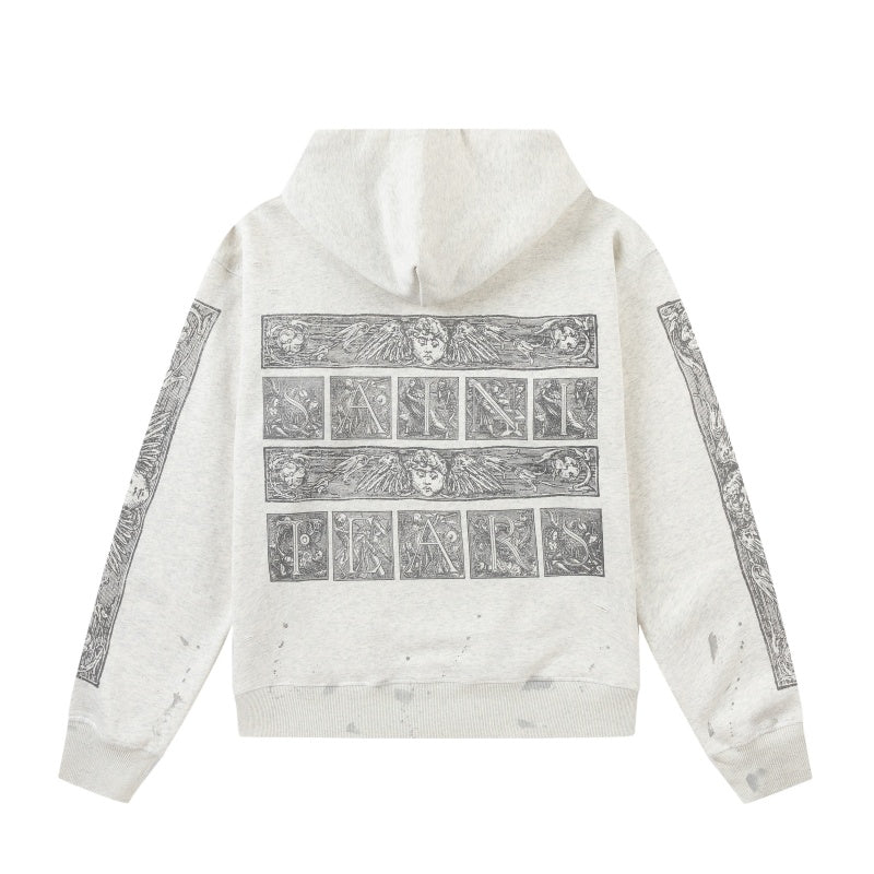 Saint Michael hoodie with printed design - fashionable