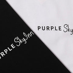 Purple T Shirts Coconut Printed Cotton Casual Short Sleeves Men and Women