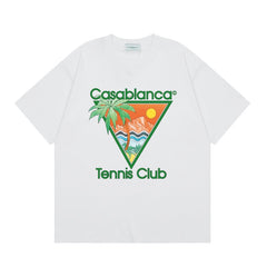 Casablanca T SHIRTS High-quality pure cotton streetwear