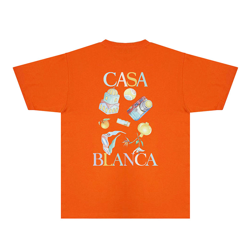 Casablanca T Shirts Street High-quality pure cotton