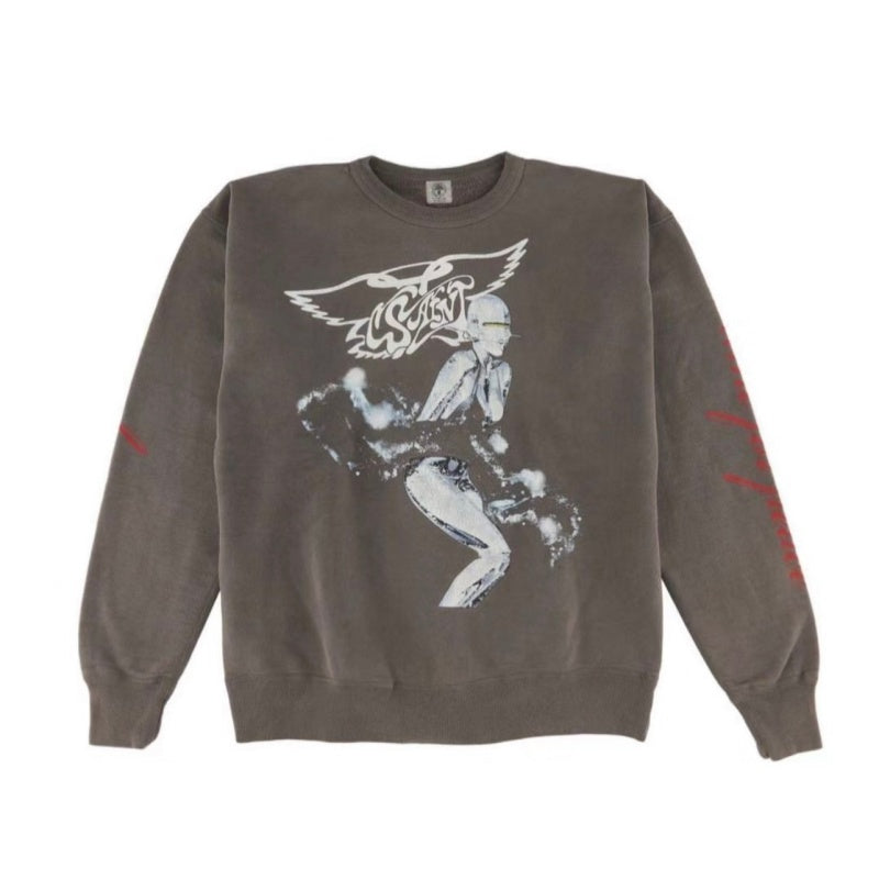 Saint Michael Printed Cotton Sweatshirt