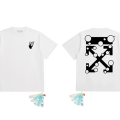 OFF WHITE T SHITRS High-quality 100% pure cotton streetwear