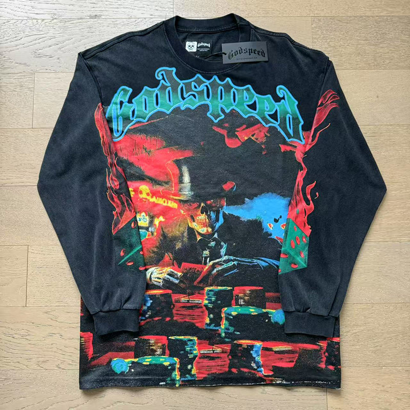 Godspeed Long Sleeved Shirt 260g pure cotton fabric