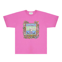 Casablanca T Shirts Street High-quality pure cotton