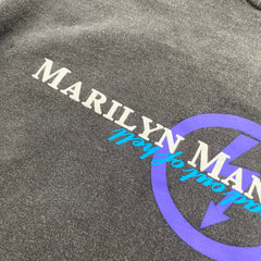 Unisex Vintage T Shirts Marilyn Manson oversized high-street distressed style
