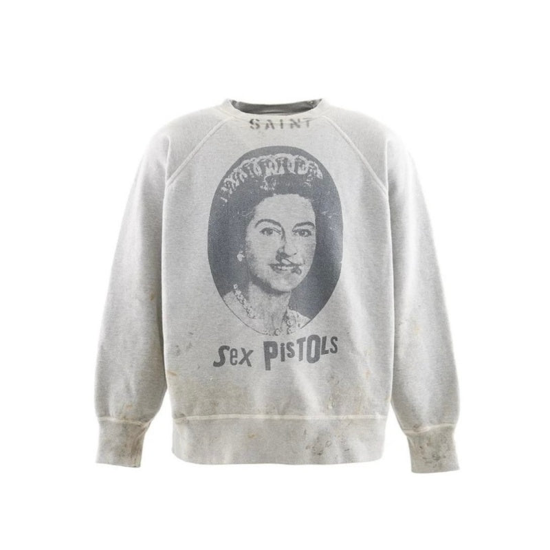Saint Michael Printed Cotton Sweatshirt