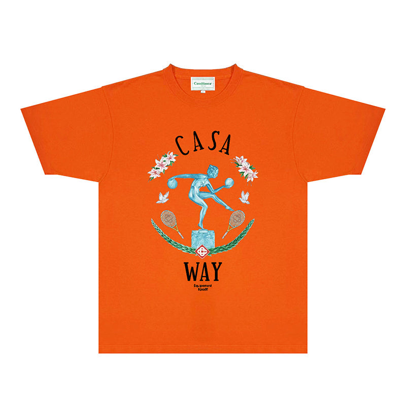 Casablanca T Shirts Street High-quality pure cotton