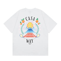 Casablanca T SHIRTS High-quality pure cotton streetwear