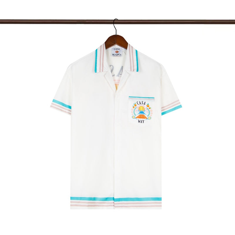 Casablanca Beach Shirt & Shorts Set Casual Summer Vacation/Travel Wear (Sold Separately)