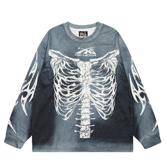 HS Long Sleeve Shirts Hip-hop loose oversize