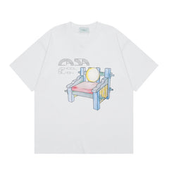 Casablanca T SHIRTS High-quality pure cotton streetwear
